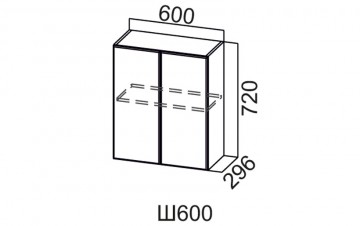 Шкаф Навесной «Геометрия Ш600/720»