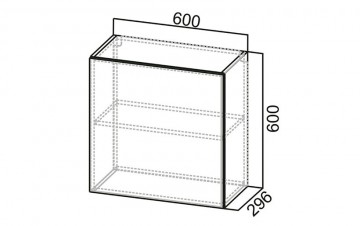 Шкаф Навесной «Геометрия ШГ600/600»