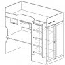 Кровать-Чердак «ДН-83 Единорожек» -