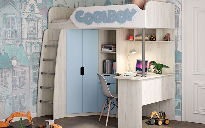 Кровать-Чердак «ДН-85 Cool boy»